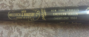 Rare 1964 NY Yankees World Series Signed LS Bat