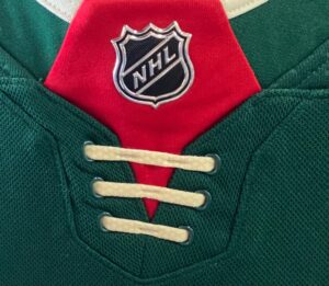 Nino Niederreiter Authentic Minnesota Wild Adidas NHL Green Jersey Fight  Strap - Cardboard Memories
