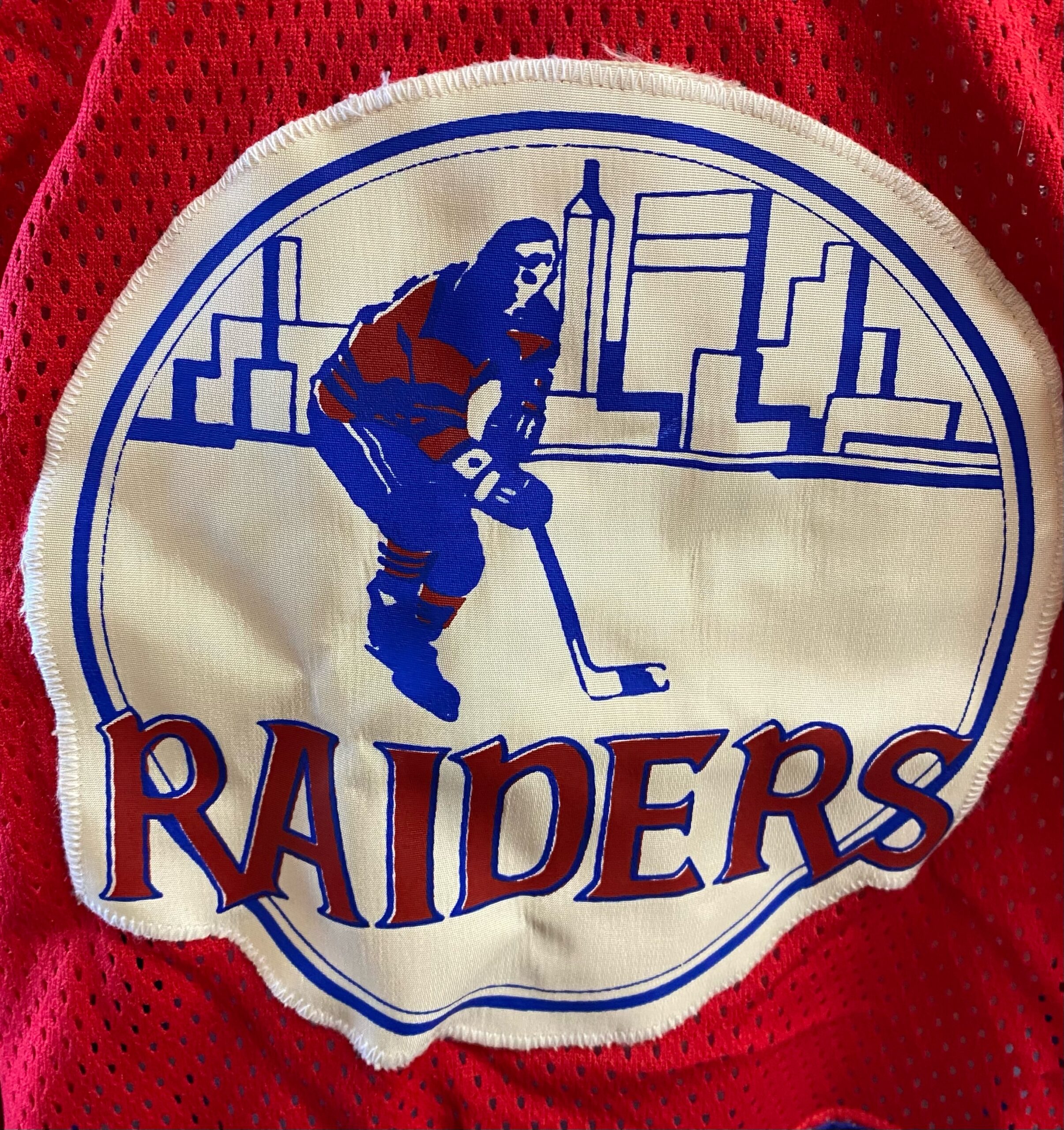 New York Raiders 1970s Vintage Hockey Jersey Pro Joy Large Stitched Red AHL  NHL - Cardboard Memories