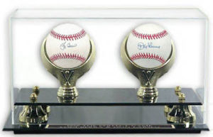 Double Baseball Display Case