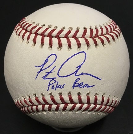 Pete Alonso signed MLB Baseball INS Polar Bear Mets Mint Rookie Auto Fanatics