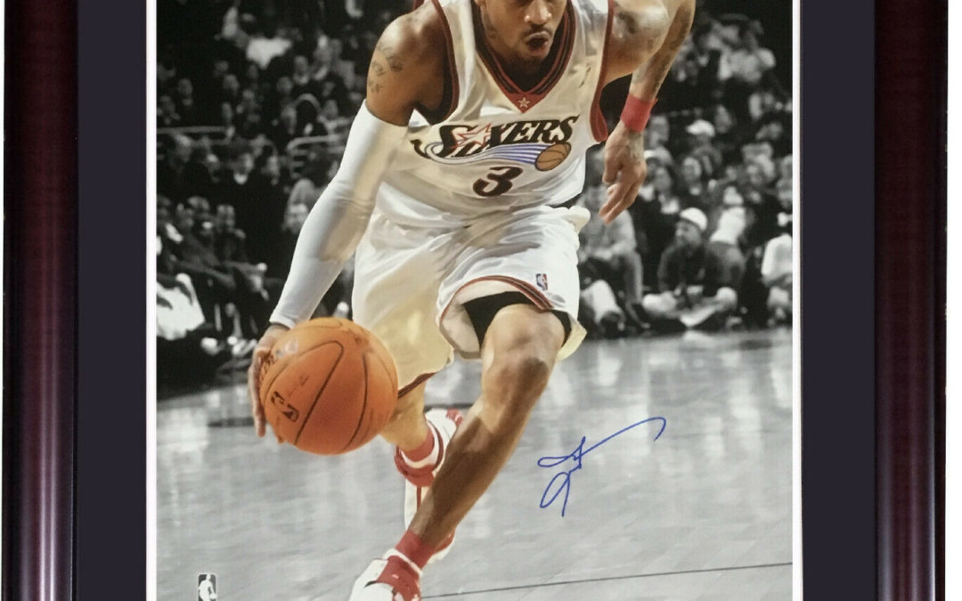 Allen Iverson 76ers signed 16×20 photo framed autograph HOF JSA COA