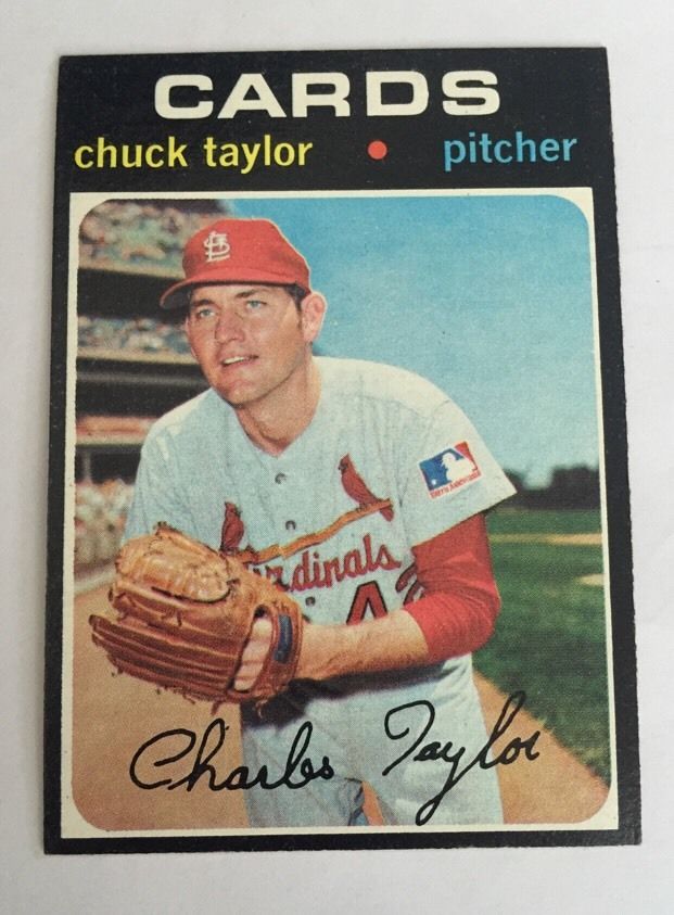1971 Topps BASEBALL CARD #606 Chuck Taylor Mint – Mint + Sharp Beauty Cardinals