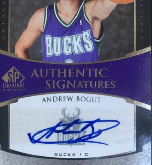 2005 -06 ud SP Signature Edition ANDREW BOGUT Rookie Card Auto MINT RC signed - Image 2