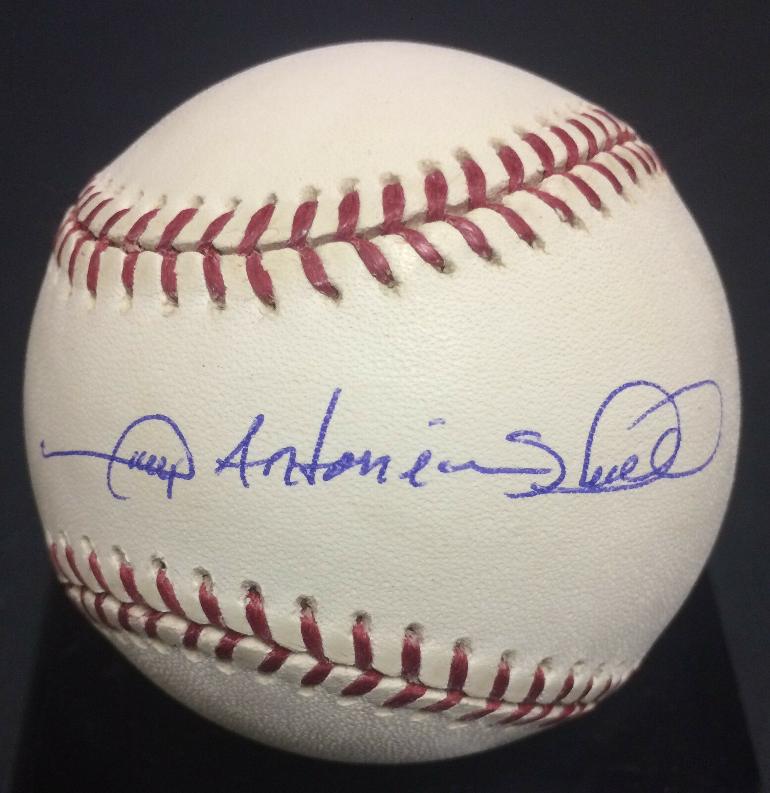 Gary Antonian Sheffield signed full name rare MLB Baseball auto holo COA 500 hr