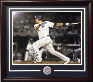 Gary Sanchez signed 16x20 spotlight photo framed Yankees coin auto Steiner COA