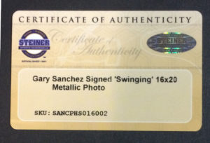 Gary Sanchez signed 16x20 spotlight photo framed Yankees coin auto Steiner COA - Image 4