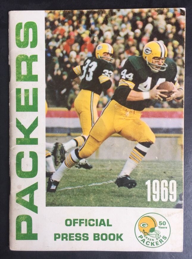 Green Bay Packers 1969 Media Guide Press Book Yearbook Nitschke Starr Anderson