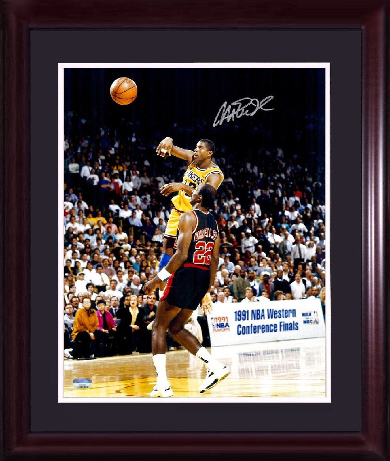 Magic Johnson Lakers signed 16×20 photo framed mint autograph HOF fanatics coa
