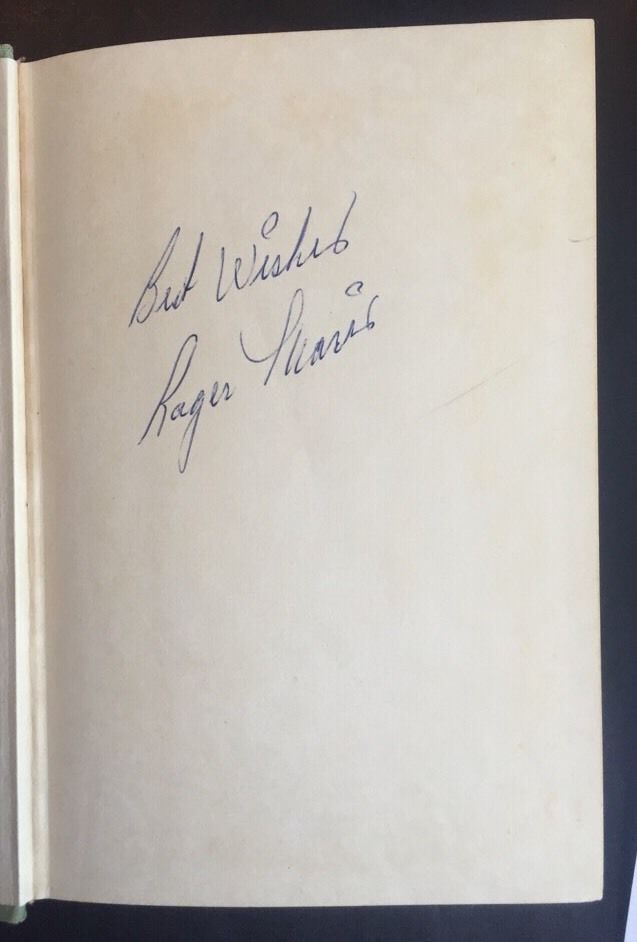 Roger Maris Signed Hard Cover Book Best Wishes Mint Vintage Autograph Psa Coa