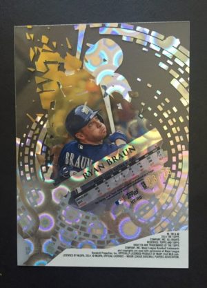 2014 Topps High Tek Ryan Braun Clouds Diffractor Auto 23/25 HT-Rb Mint Signed - Image 3