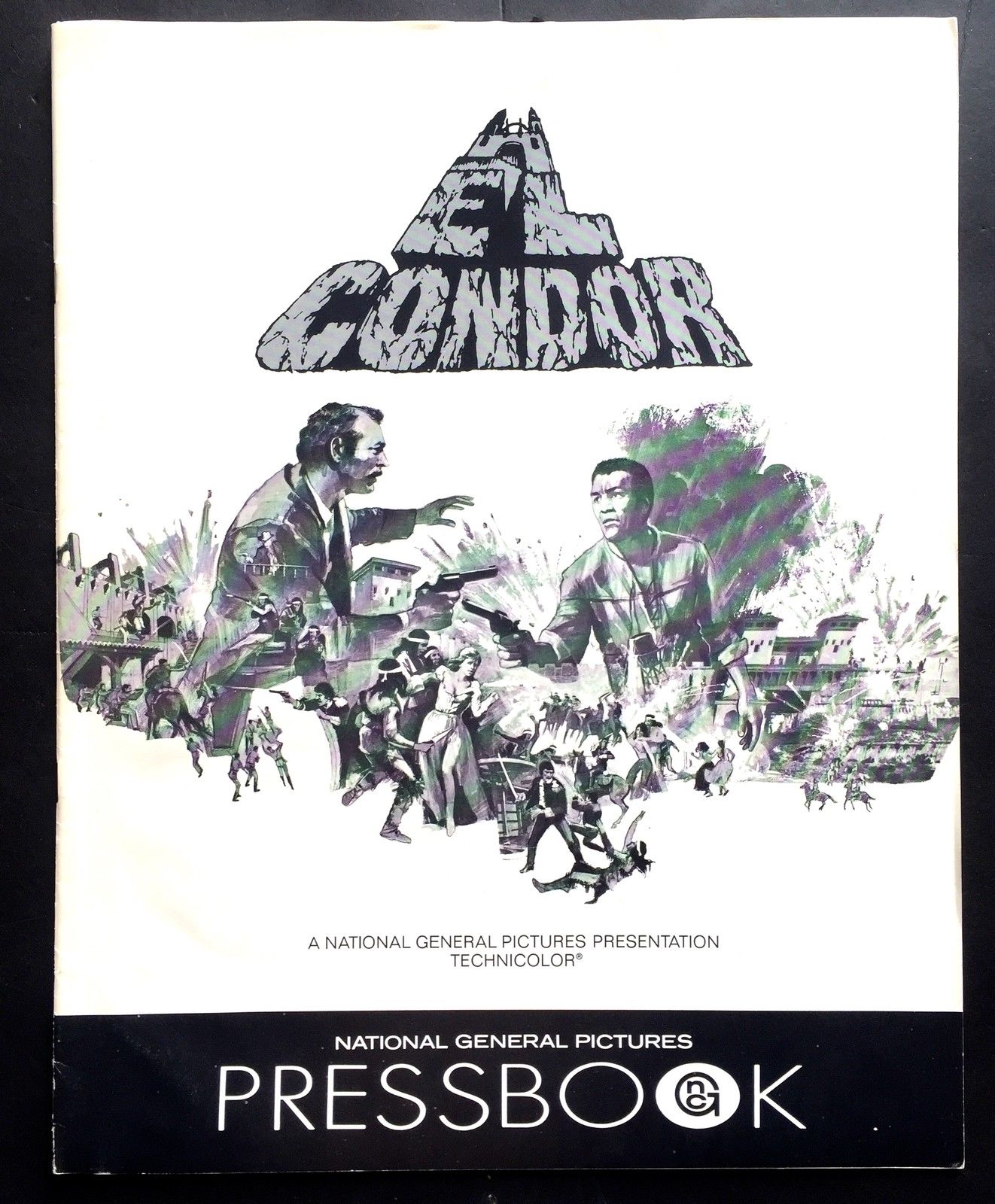 EL CONDOR Jim Brown HOF browns Original VINTAGE MOVIE 1970 Theater Pressbook NM