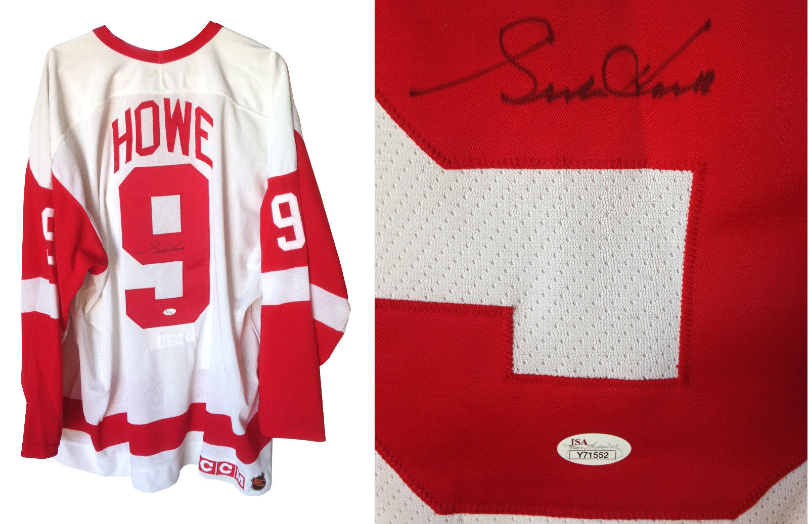 Gordie Howe Autographed Framed Red Wings Jersey