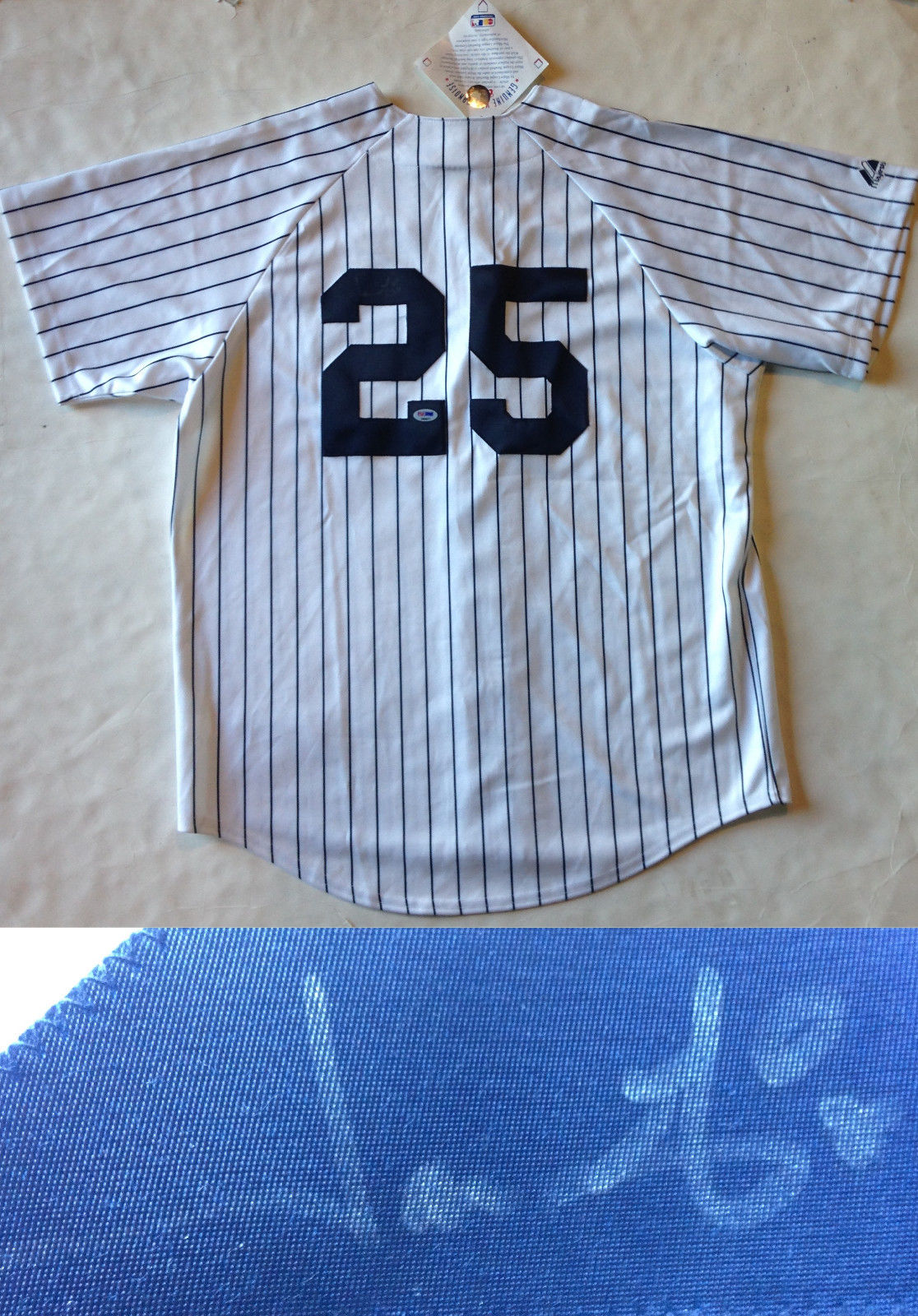 Jason Giambi signed Large New York Yankees Jersey autograph PSA /DNA COA
