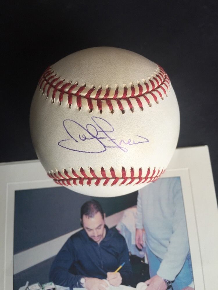 John Franco Ny Mets Saves Leader Signed Official Mlb Baseball Pic Signing