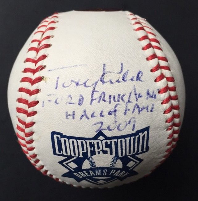 Tony Kubek Signed Ford Frick Award Hof 2009 Cooperstown Baseball Cbm Coa YANKEES