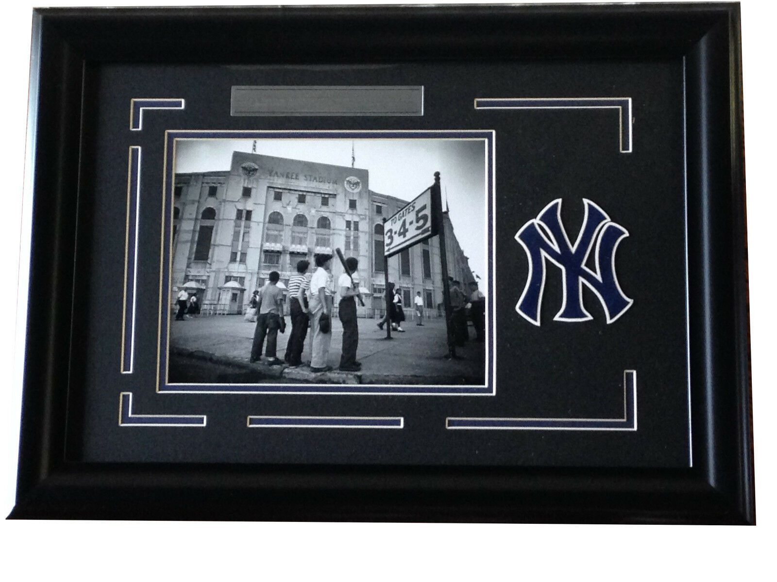 Yankee Boys 8×10 framed Stadium photo logo plaque collage 22×16