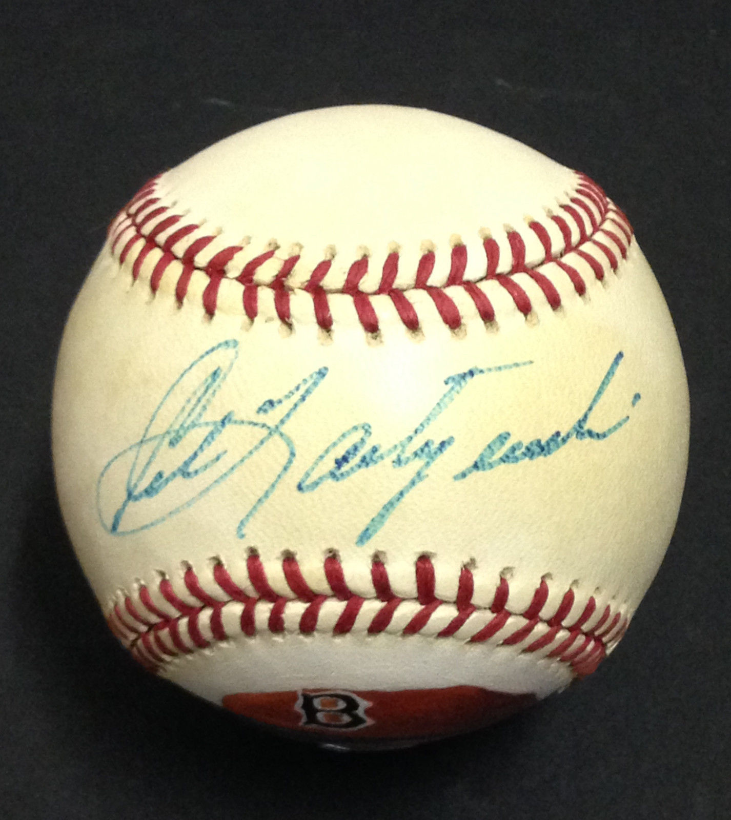 Carl Yastrzemski hand Red Sox painted signed official AL baseball auto 1/1 COA