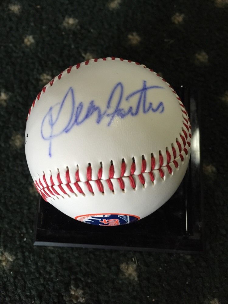 George Foster New York Mets Signed Baseball Cbm Holo Coa Autograph 50 Hr
