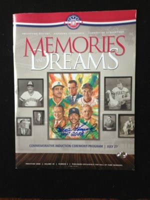 Goose Gossage Signed Memories And Dreams Hof 2008 Ceremony Goose Holo Coa