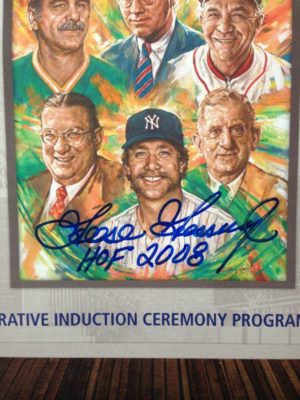 Goose Gossage Signed Memories And Dreams Hof 2008 Ceremony Goose Holo Coa - Image 2