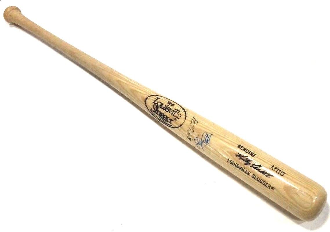 Rafael Palmeiro Signed Game Used Louisville Slugger Bat Rangers