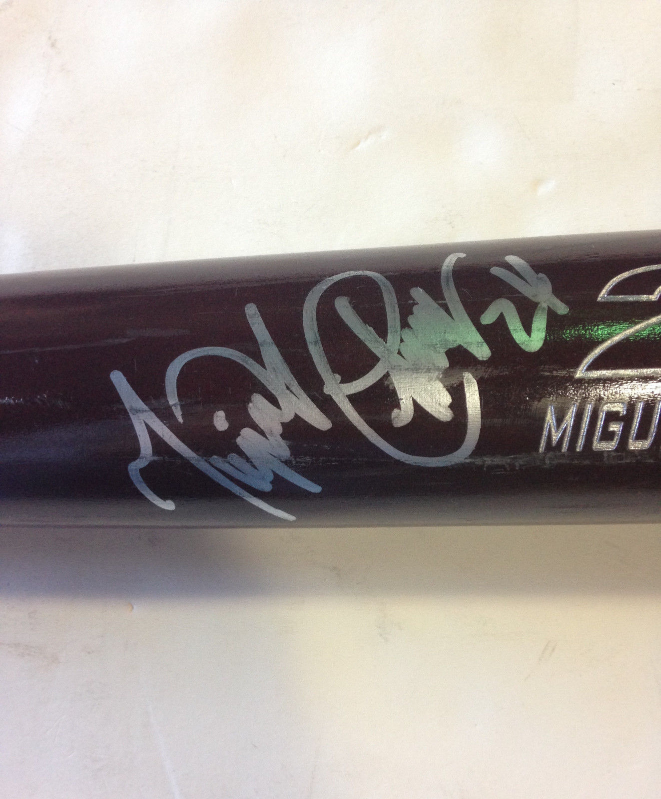 Miguel Cabrera Tigers signed game issued Zinger X baseball bat Tc auto JSA LOA