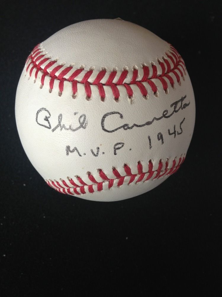 Phil Cavaretta Signed Official Nl Baseball 1945 Mvp Clean Autograph Cbm Holo Coa