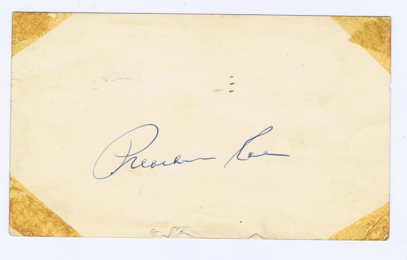 Preacher Roe GPC Signed Government Postcard Vintage Auto brooklyn Dodgers jsa