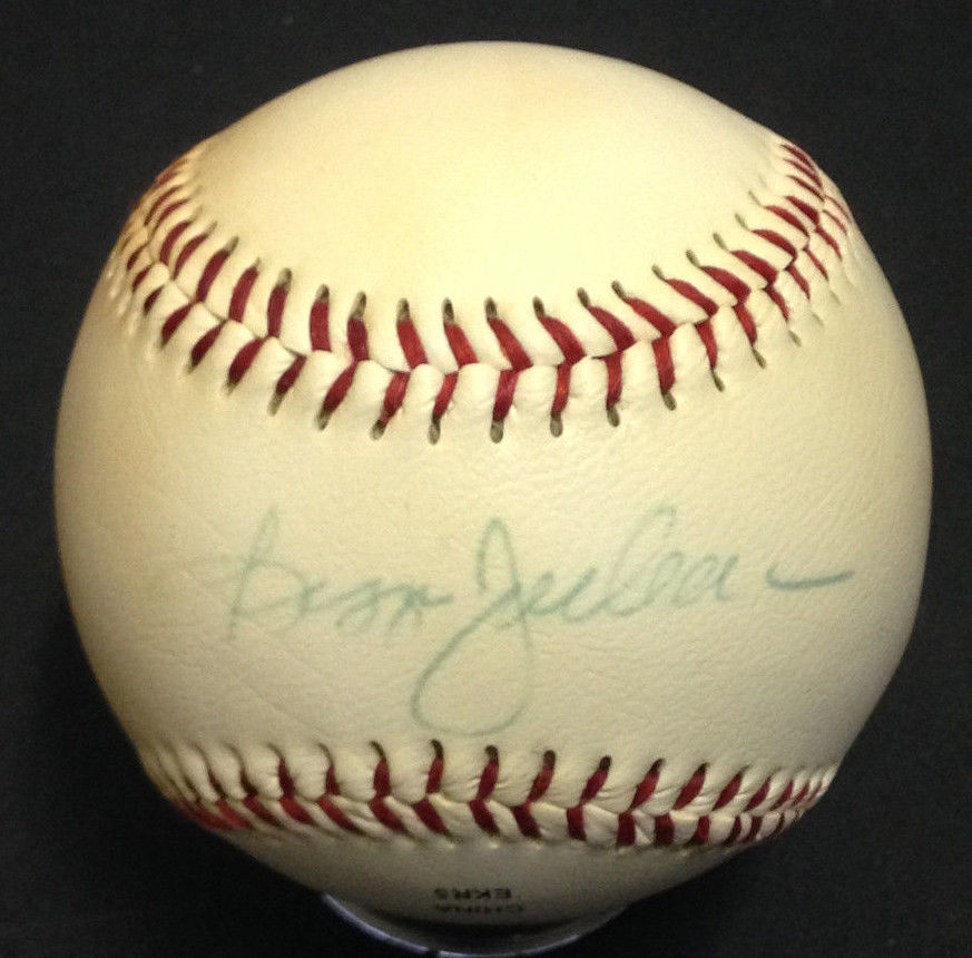 Reggie Jackson NY Yankees Signed Official League baseball autograph CBM COA