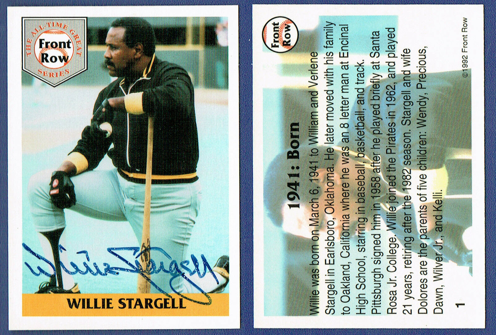 Willie Stargell Autographed Jersey