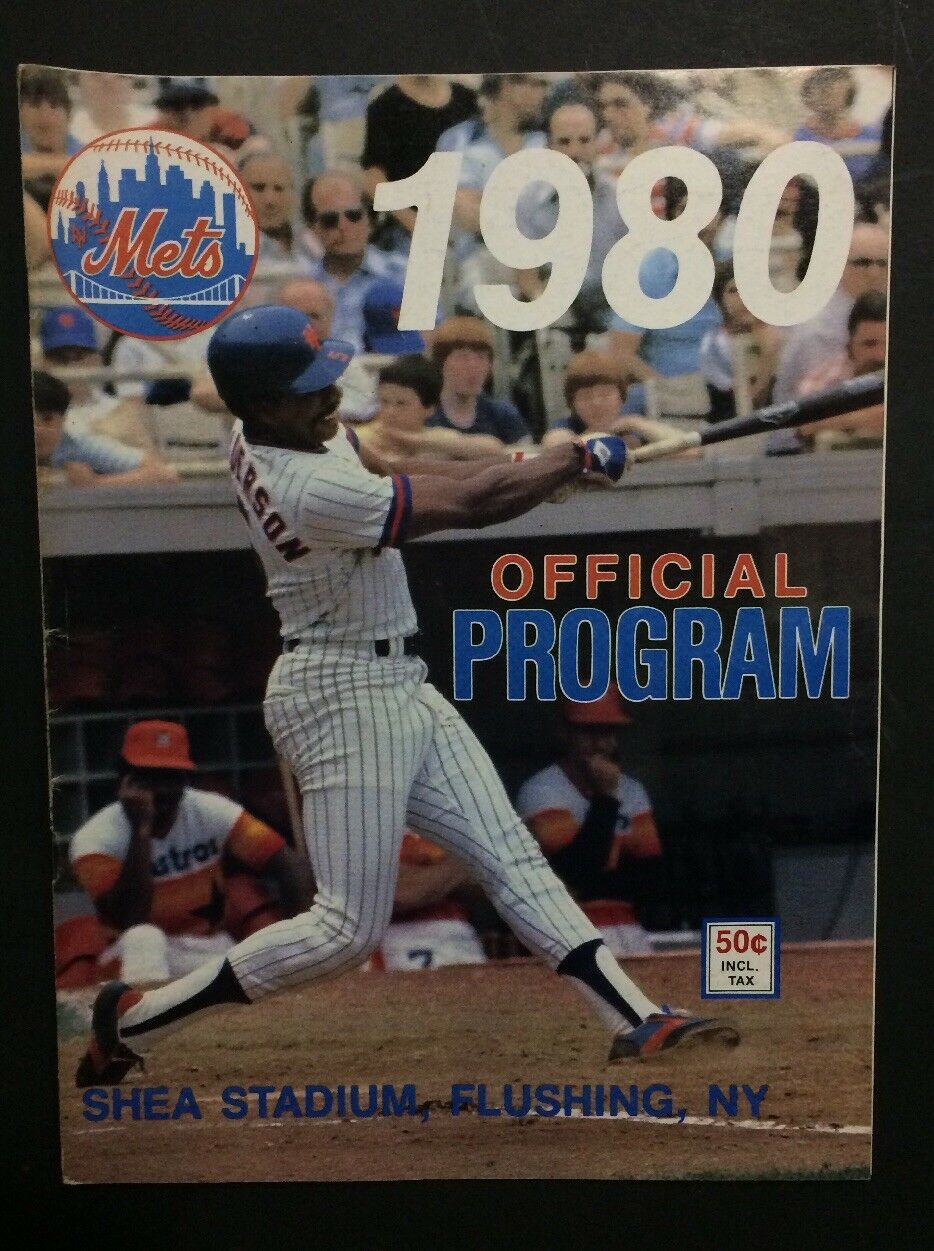 New York Mets 1980 Official Program and Scorebook 3 Program Lot