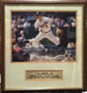 Cal Ripken Signed Autograph 11x14 Framed And Matted W/ Plaque COA 685/1995