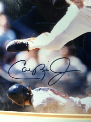 Cal Ripken Signed Autograph 11x14 Framed And Matted W/ Plaque COA 685/1995 - Image 2