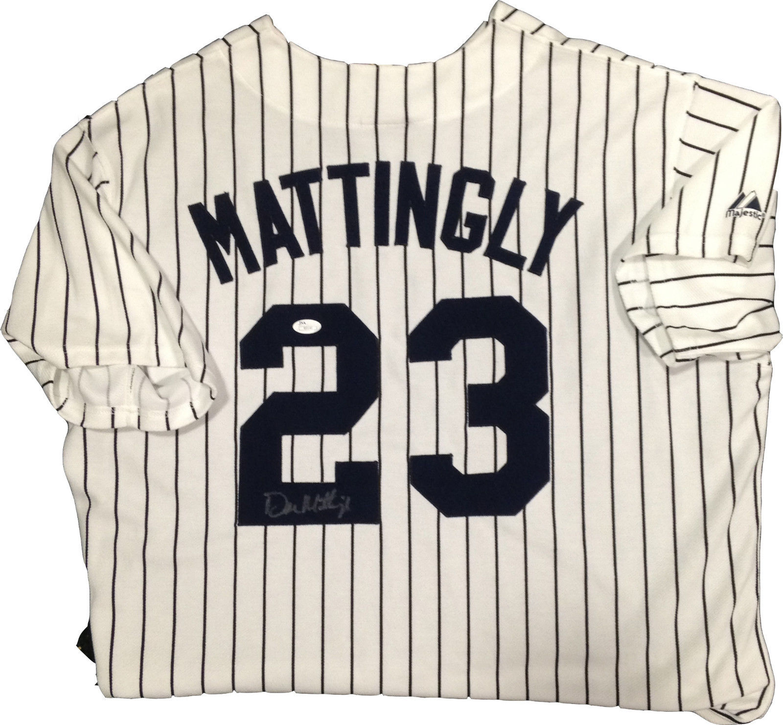 Don Mattingly Signed Yankees 23 Majestic Authentic Game Jersey Autograph  JSA COA