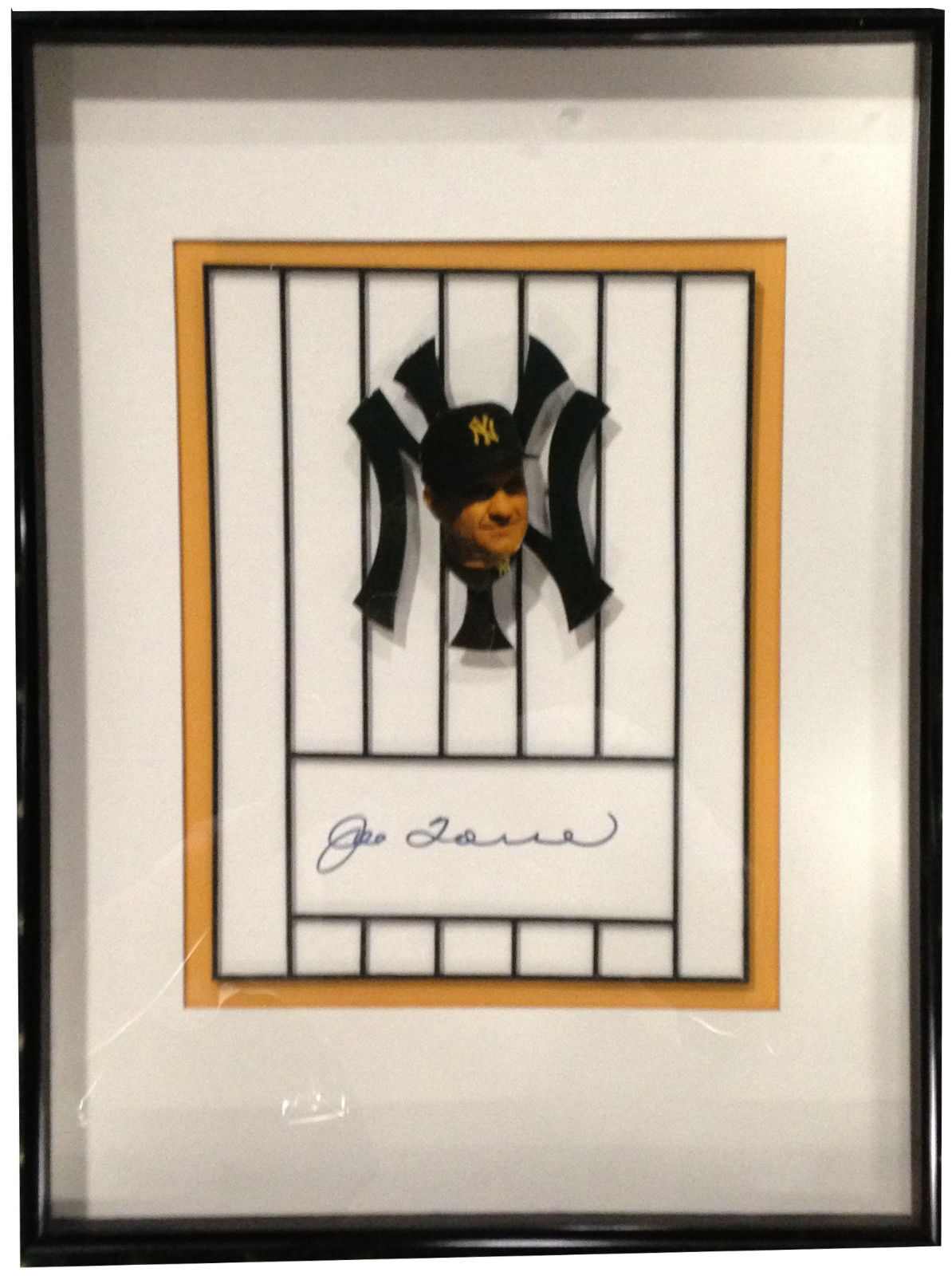 Joe Torre Signed Framed Collage Prototype Yankees Artist Autograph 1/1 Steiner