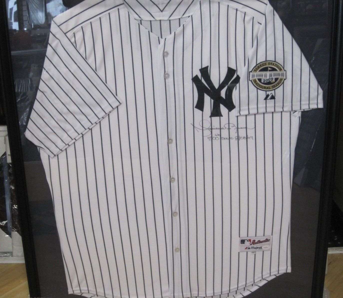 Mariano Rivera signed  Authentic Jersey Framed 500th Save ins JSA Auto Pick Up