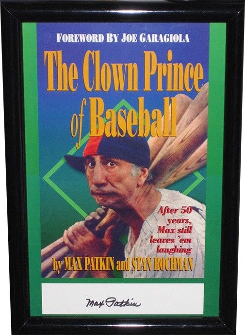 Max Patkin Signed Framed The Clown Prince of Baseball 13×19 Photo Display COA