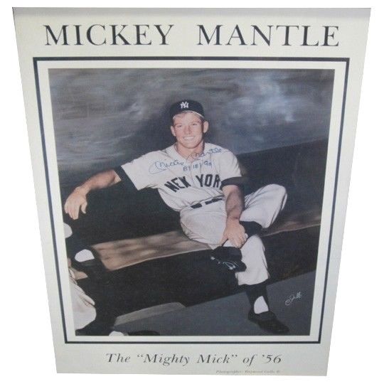 Yankees Mickey Mantle Authentic Signed 8x10 Framed 8x10 Gallo Photo BAS  #AB76904