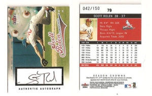 Scott Rolen 2004 Fleer Ultra Season Crowns Autograph 042/150 #79