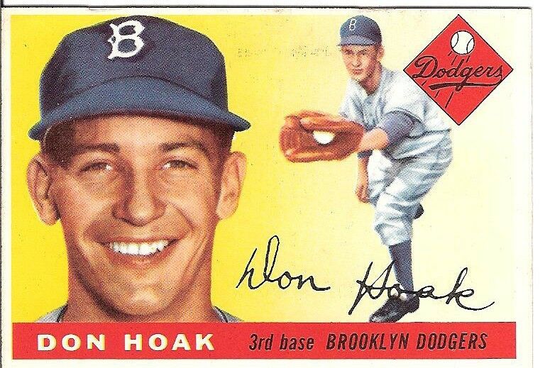 1955 Don Hoak #40 Brooklyn Dodgers Ex+ Nice Sharp Card