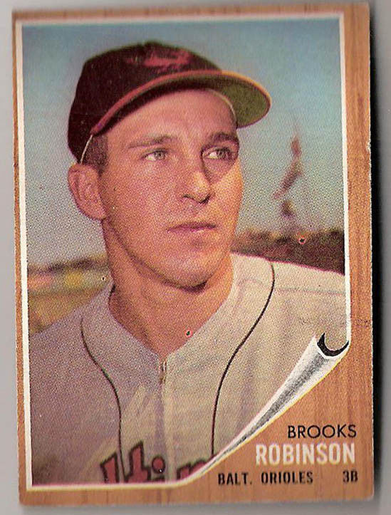 1962 Topps Brooks Robinson Baseball Card #45 EX+ No Creases