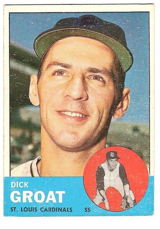 1963 Dick Grant Topps Baseball Card #130 St. Louis Cardinals Ex+ – NM