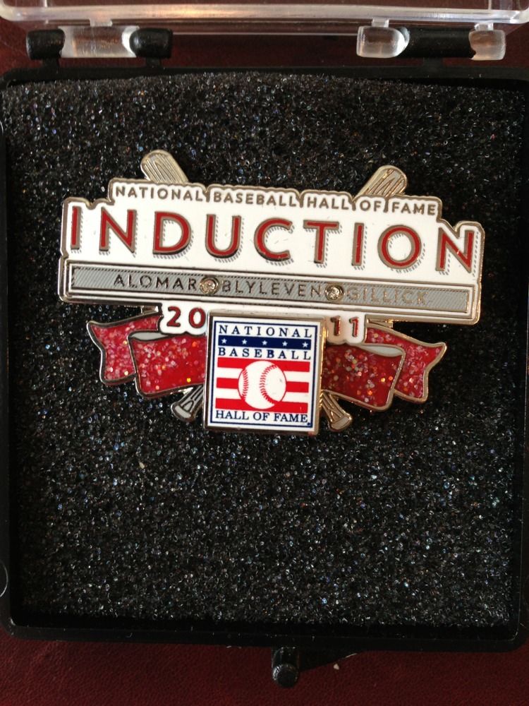 2011 Baseball Hall Of Fame Induction Pin  Alomar Blyleven Mint Limited # Rare
