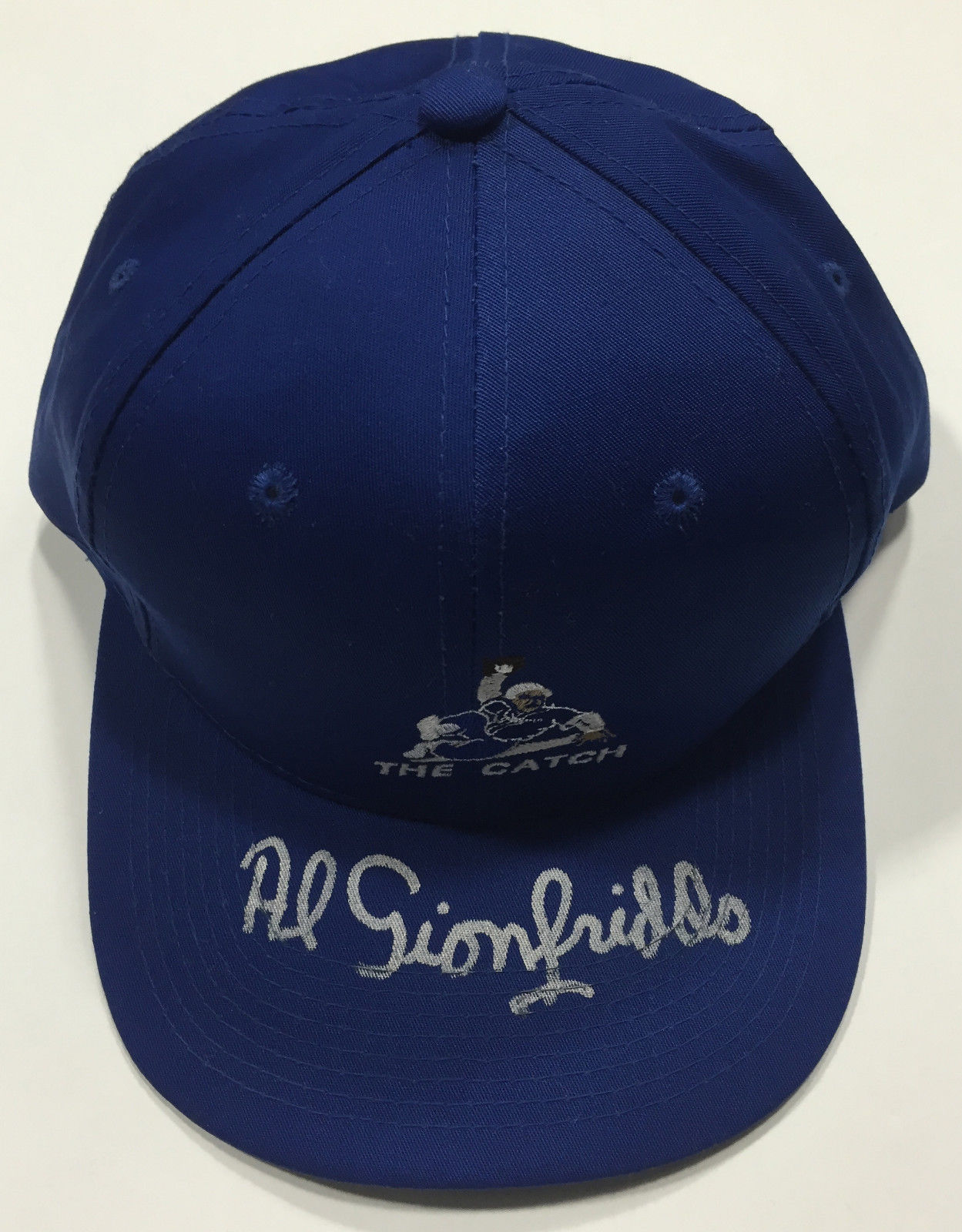 Al Gionfriddo Signed Brooklyn Dodgers 1947 WS  The Catch Hat Autograph cbm COA