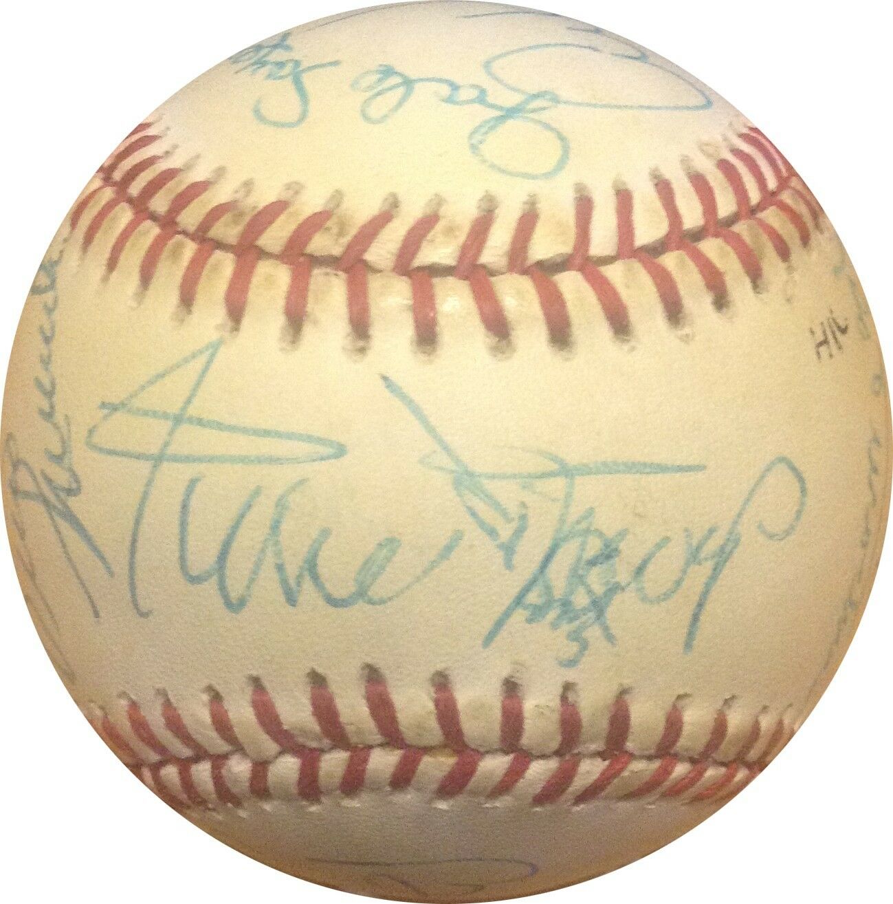 ballys MVP 1983 HOF Multi Sport Baseball Signed 16 auto Willie Mays Frazier PSA