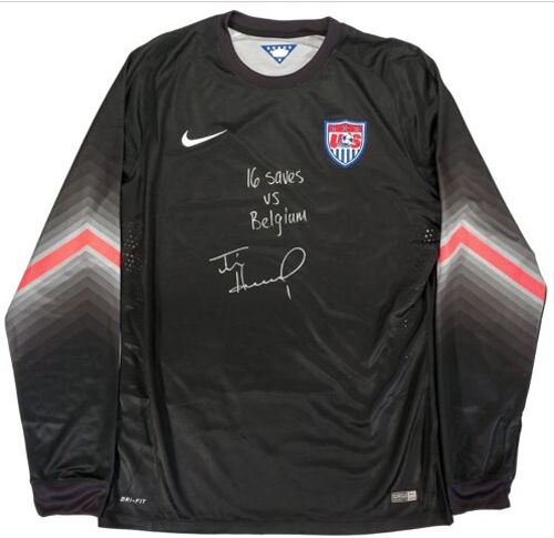 Tim Howard Signed Inscribed USA Soccer Jersey Authentic Nike Auto JSA COA