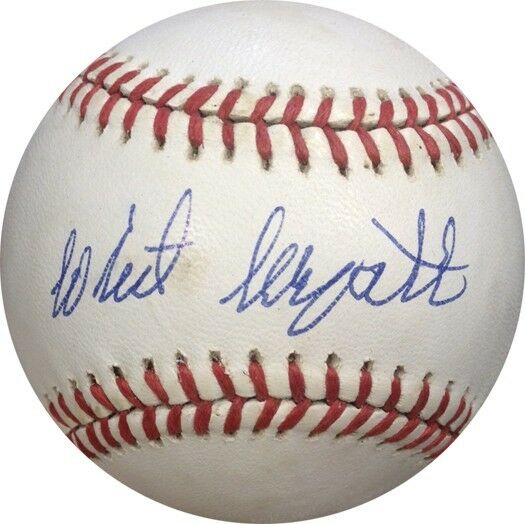 Whit Wyatt Signed Official National League ONL Baseball Brooklyn Dodgers cbm COA
