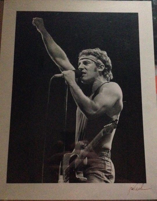 Original Vintage Bruce Springsteen 11×14 Photo Signed By Photographer beautiful