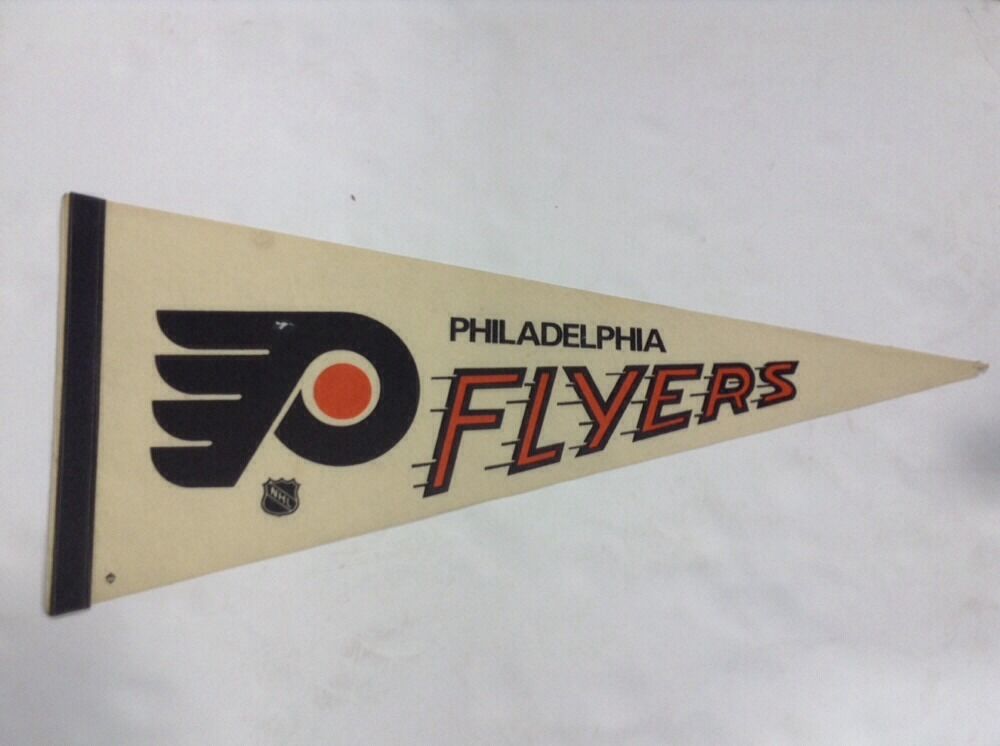 Philadelphia Flyers Original Nhl Licensed hockey Pennant 1970s full size  Rare